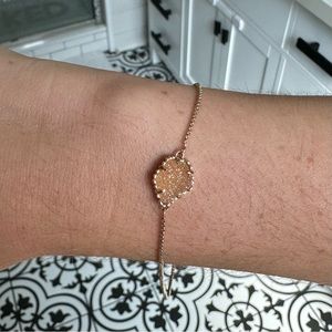 Kendra Scott rose gold with sand drusy bracelet